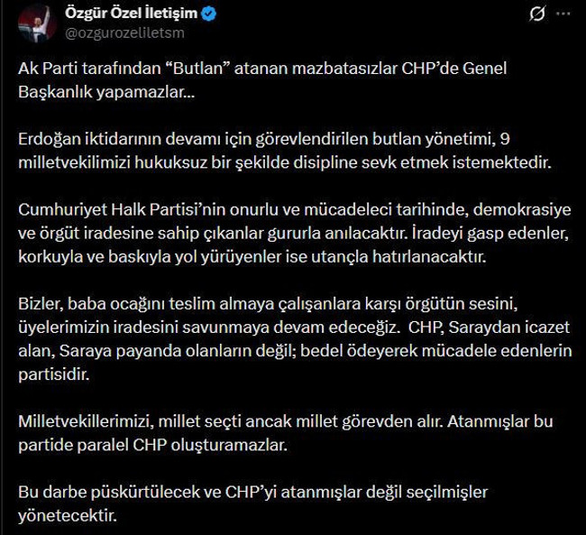 Özgür Özel ihraç hamlesine karşı resti çekti: "Bu darbe püskürtülecek!" - Resim : 1