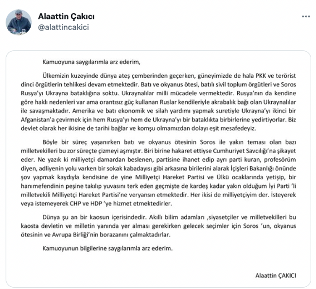 Soylu-Özdağ kavgasına Çakıcı'dan flaş yorum! "Milliyetçi damardan beslenen..." - Resim : 1