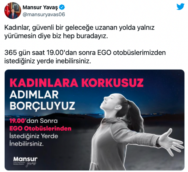 Ankara’da ulaşımda kadınlar için yeni karar! Saat 19.00’dan sonra… - Resim : 1