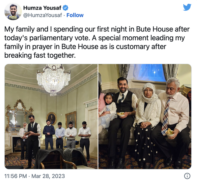 İskoçya tarihinde bir ilk! Başbakan ofisinde teravih namazı kıldırdı! - Resim : 1