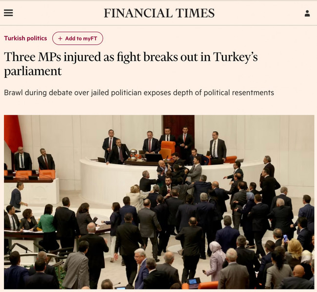 Meclis'te yaşananlar dünya basınında: Türkiye parlamentosunda kaos! - Resim : 5