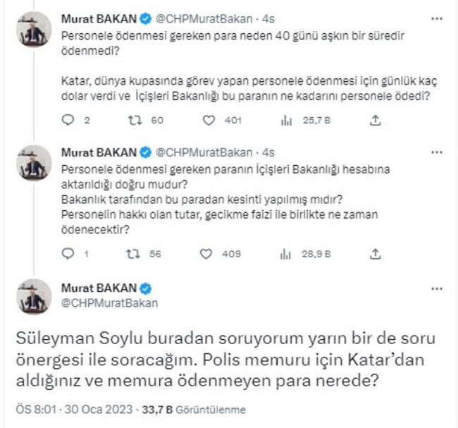 CHP'li vekilden Katar'da görev yapan polislerin maaşlarıyla ilgili bomba iddia - Resim : 2