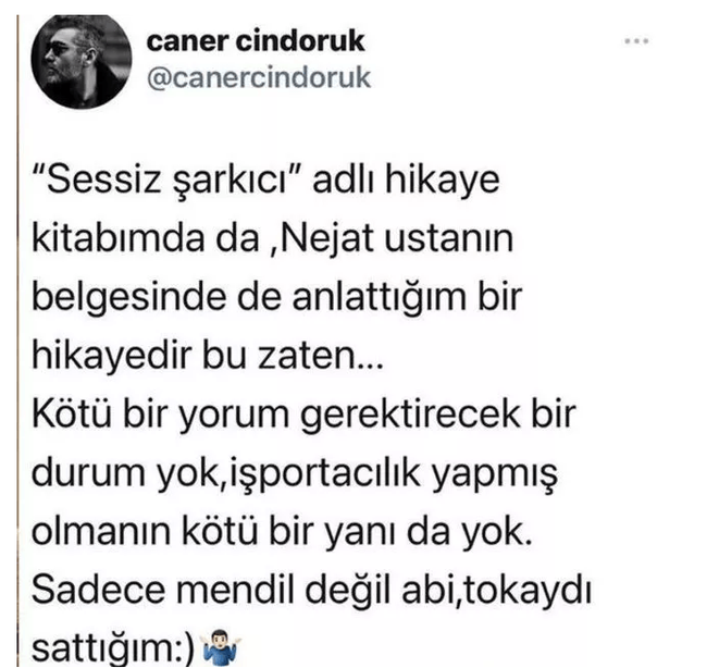 Caner Cindoruk'tan Behzat Uygur'a: Sadece mendil değil, tokaydı sattığım abi - Resim : 1