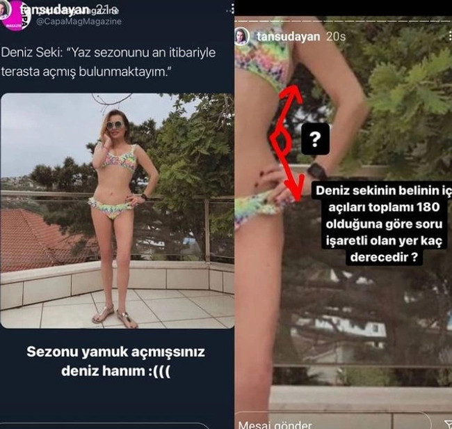 Photoshop’u abartan Deniz Seki Müge Anlı videolarıyla tanınan Tansu Dayan’ın diline düştü!