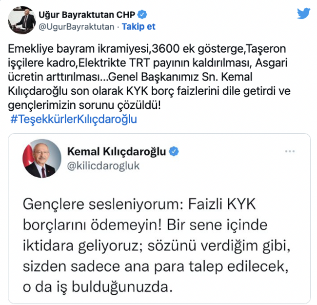 KYK faizleri silindi 'Teşekkürler Kılıçdaroğlu' etiketi TT oldu - Resim : 8