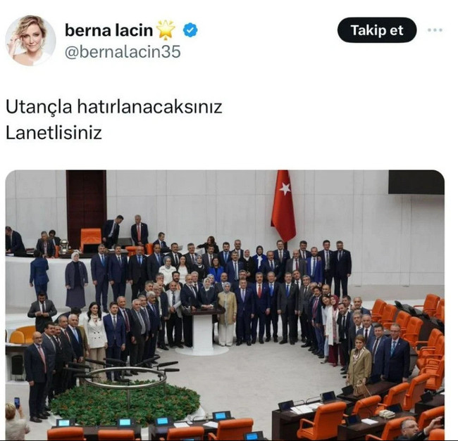 Berna Laçin o yasaya tepki göstermişti... Laçin'e 'resen soruşturma' başlatıldı! - Resim : 1