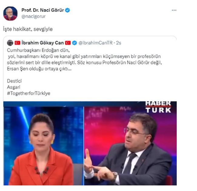 Erdoğan'ın 'müsvedde' dediği profesörün kim olduğu ortaya çıktı! Naci Görür açıkladı - Resim : 1