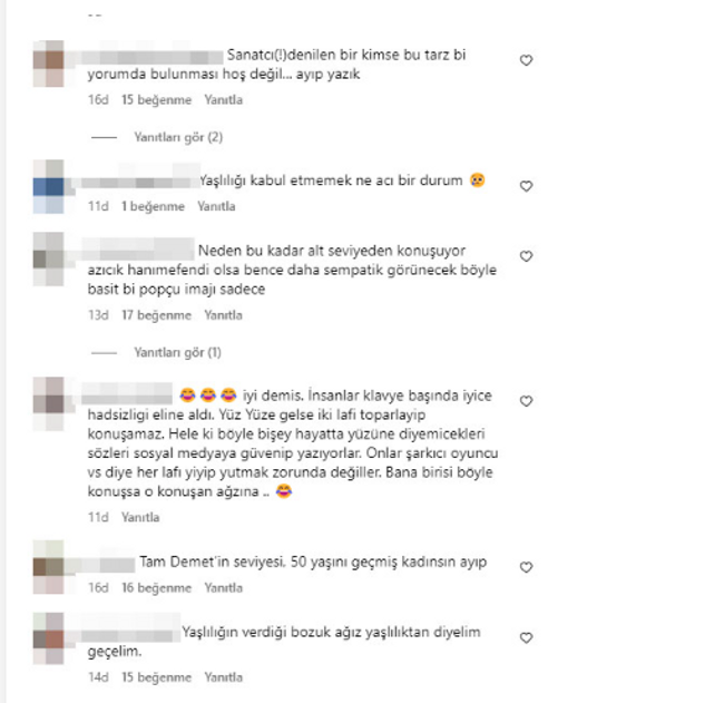 Demet Akalın'dan "Yaşlanmışsın" yorumunu yapan takipçisine skandal cevap! - Resim : 2