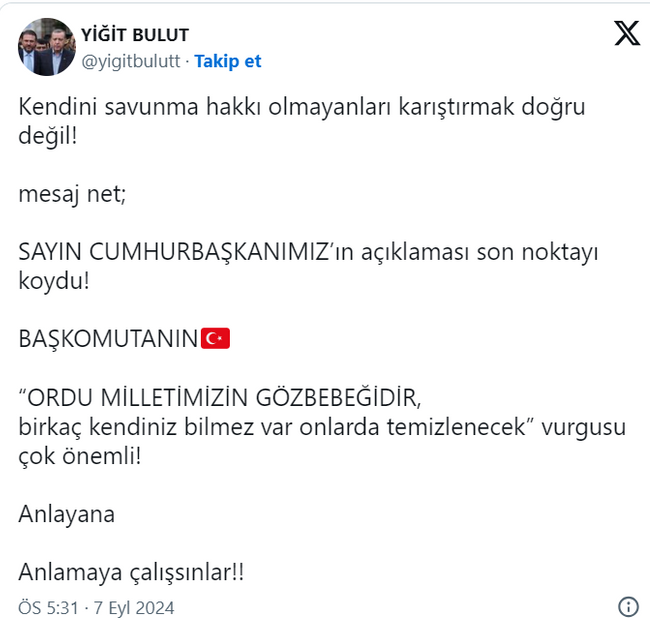 Erdoğan konuştu, Yiğit Bulut istifaya çağrıldı: 'Külliye'de temizlik şart!' - Resim : 1