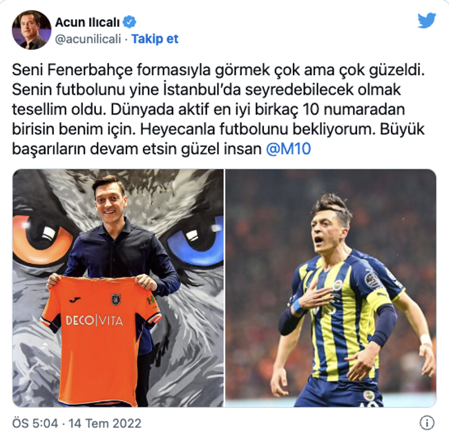 Acun Ilıcalı'dan Mesut Özil'e dikkat çeken mesaj - Resim : 1