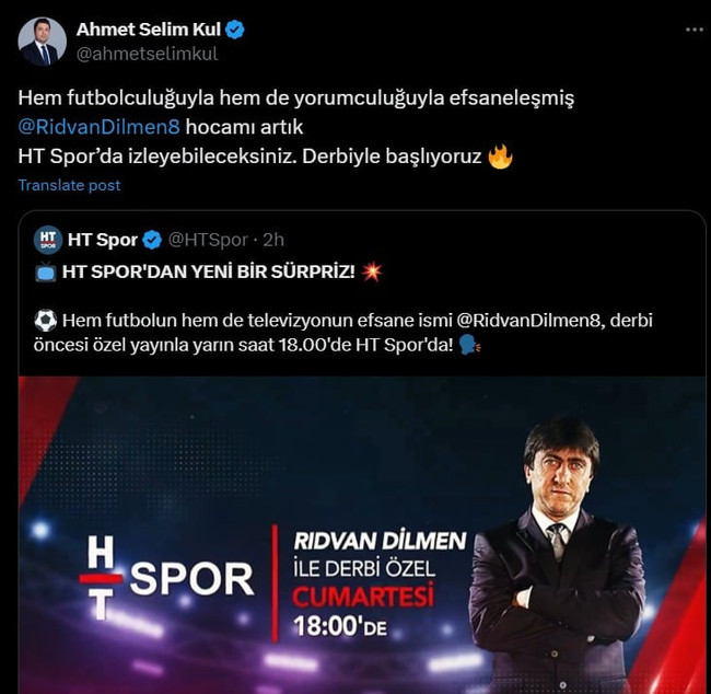 Rıdvan Dilmen'in yeni adresi belli oldu! Dikkat çeken transfer - Resim : 1