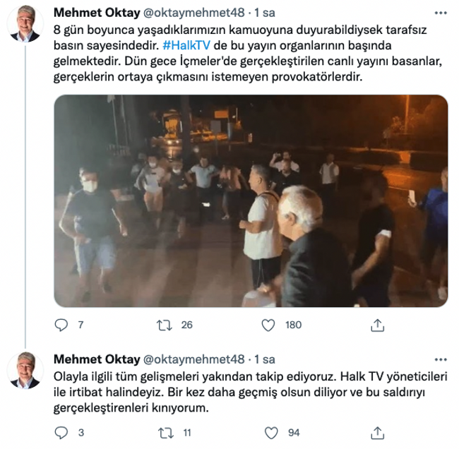 Marmaris Belediye Başkanı Mehmet Oktay’dan Halk TV paylaşımı! ‘Canlı yayını basanlar…’ - Resim : 1