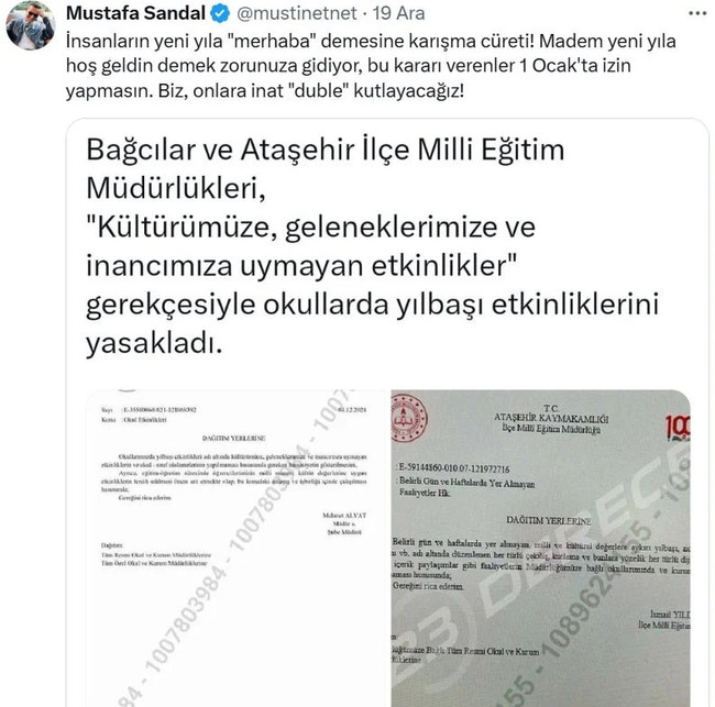 Mustafa Sandal "Yılbaşı talimatına" patladı: Onlara inat... - Resim : 1