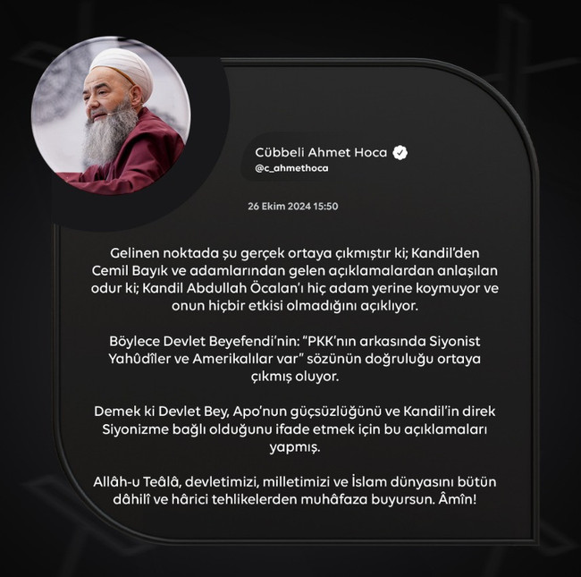 Cübbeli Ahmet, Çakıcı ile neler konuştuğunu anlattı: Alaattin abi mütefekkir öyle şeyler biliyor ki… - Resim : 5