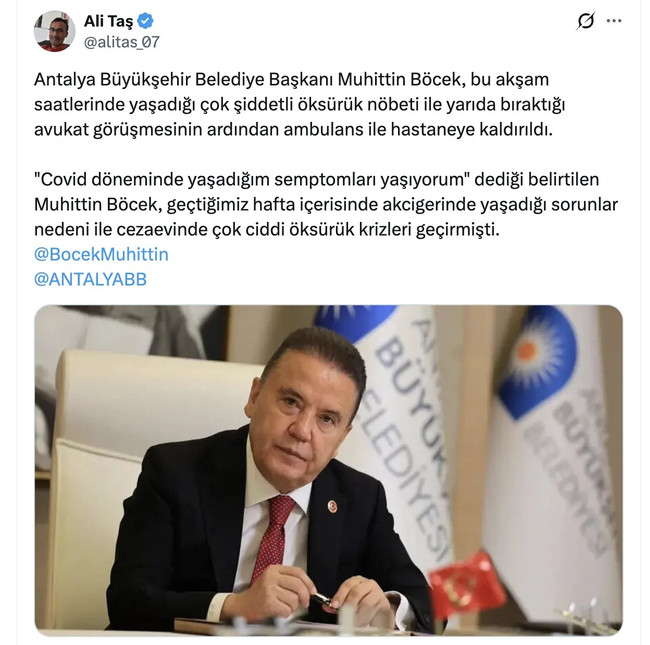Muhittin Böcek hastaneye kaldırıldı! - Resim : 1
