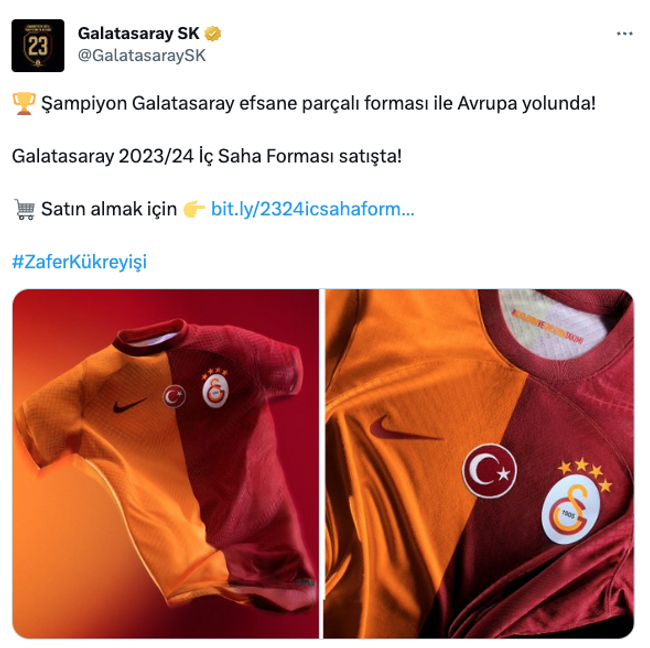 Galatasaray yeni sezon forma fiyatı belli oldu! Resmen tanıtıldı… - Resim : 1