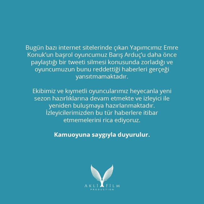 Alparslan Büyük Selçuklu'da 'tweet silme krizi' mi çıktı? Yapım şirketinden açıklama geldi - Resim : 1