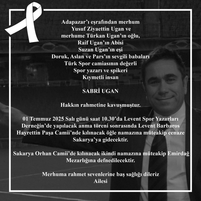 Sabri Ugan'ın son isteği yerine getirilecek - Resim : 1