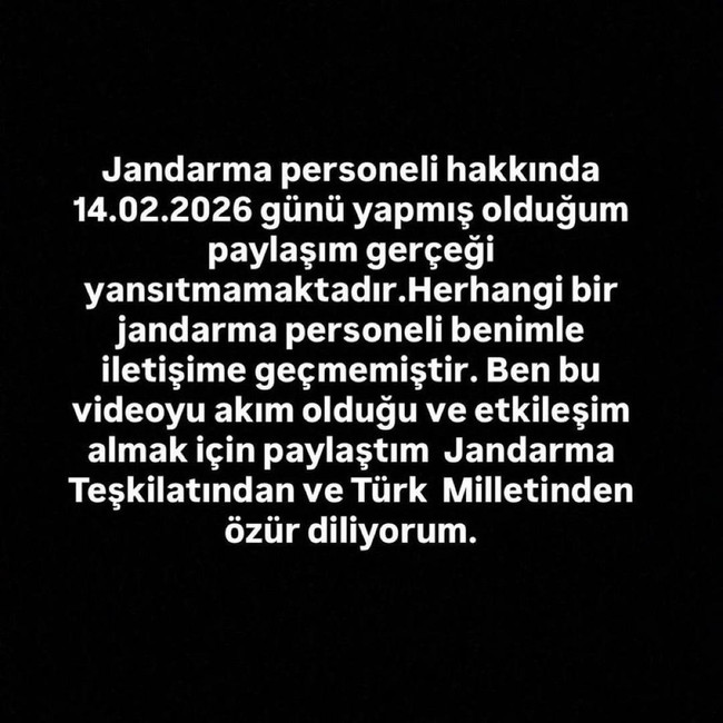 Etkileşim uğruna skandal jandarma paylaşımı! Özür mesajı yayınladı - Resim : 3