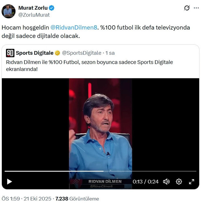 Rıdvan Dilmen'in yeni adresi Sports Digitale - Resim : 1