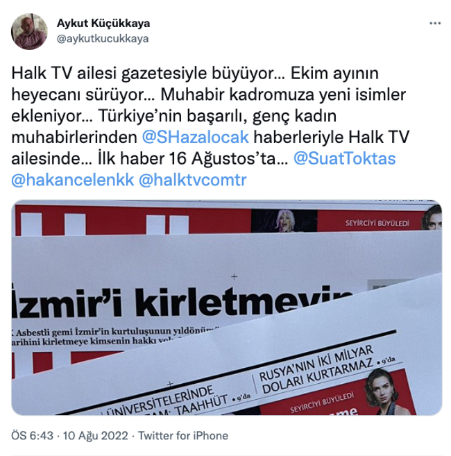 Aykut Küçükkaya duyurdu: Gazete Duvar'dan Halk TV'ye flaş transfer - Resim : 2