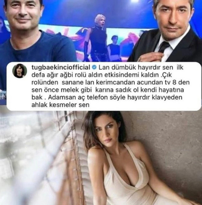 Tuğba Ekinci Erkan Petekkaya Acun Ilıcalı kavgasına dahil oldu! ‘Lan dümbük, sen önce…’