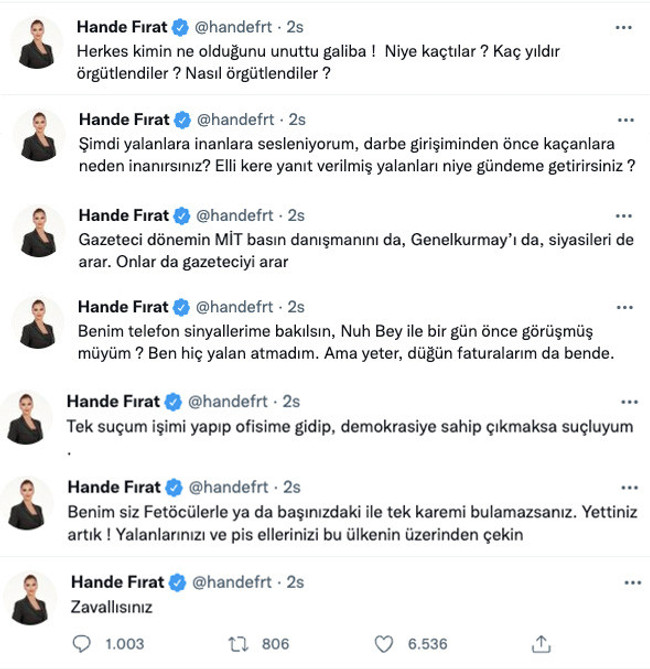 Hande Fırat, hakkındaki 15 Temmuz iddialarına ateş püskürdü: "Yettiniz artık! Zavallısınız..." - Resim : 2