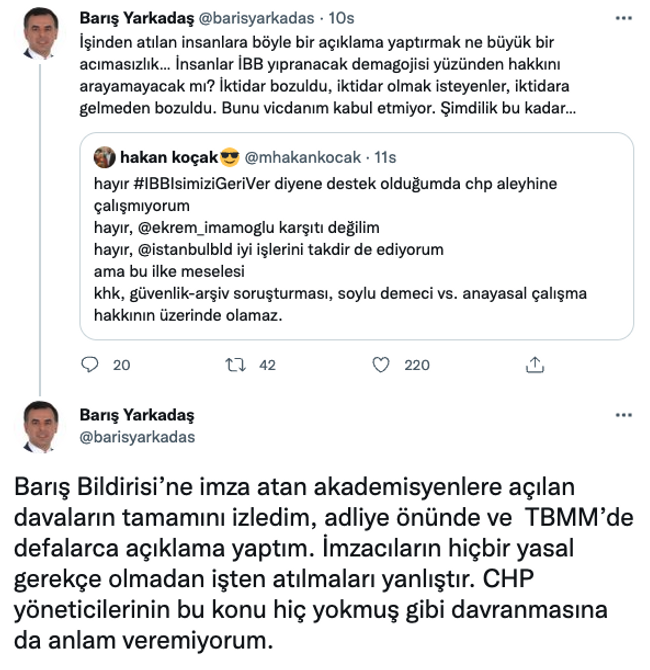 Barış Yarkadaş CHP’yi İBB üzerinden eleştirdi! ‘İktidara gelmeden bozuldu…’ - Resim : 1