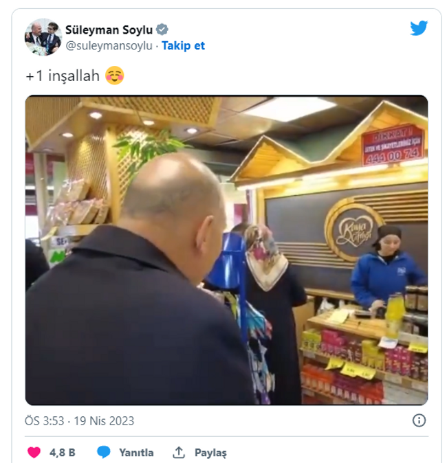 Görüntüyü Bakan Soylu paylaştı! Genç kızı oy vermeye bu sözlerle ikna etti - Resim : 1