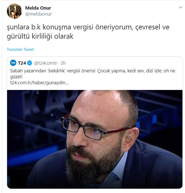 Sabah yazarının teklifi tartışma yarattı! “B.k konuşma vergisi öneriyorum” - Resim : 1