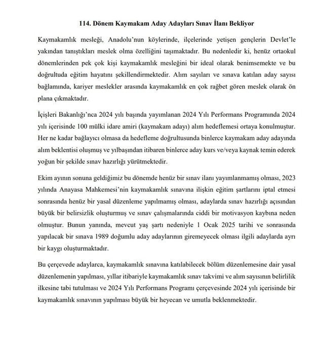 Sınav için gözler İçişleri Bakanlığı'nda: Mezunlardan yaş sınırı endişesi - Resim : 1