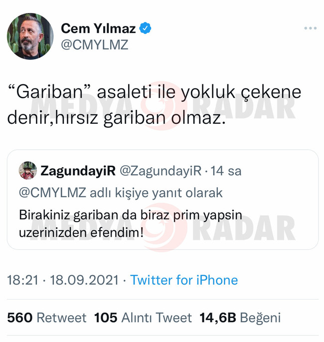 Cem Yılmaz’dan olay ‘hırsız’ paylaşımı! ‘Gariban asaleti ile...’ - Resim : 1