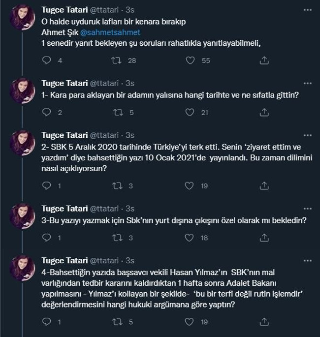 Medyada SBK kapışması! Tuğçe Tatari’den Ahmet Şık’a ‘zor’ 8 soru… - Resim : 1