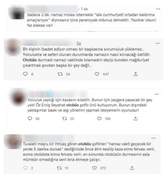 Yolcunun namaz molası talebi tartışma yarattı! Otobüs firmasının açıklaması ortalığı daha da karıştı - Resim : 3