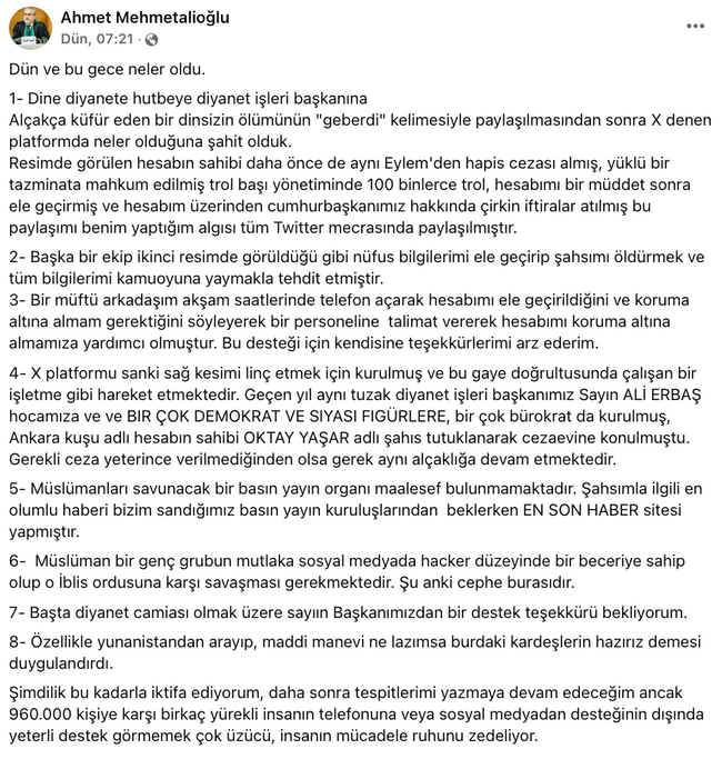 Volkan Konak’a hakaret eden müftü basına sitem etti! ‘Müslüman gençler hacker olsun…’ - Resim : 3