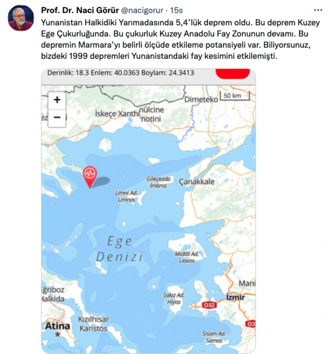 Prof. Naci Görür’den korkutan Marmara uyarısı! ‘Ege’deki son deprem…’ - Resim : 1