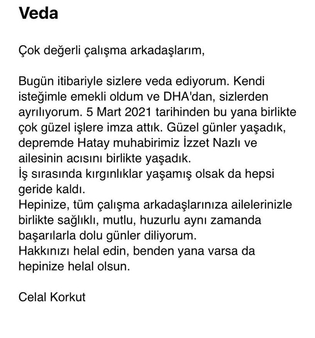 Demirören Medya Grubu’ndaki ayrılık resmileşti! ‘Kendi isteğimle’ vurgusu dikkat çekti… - Resim : 1