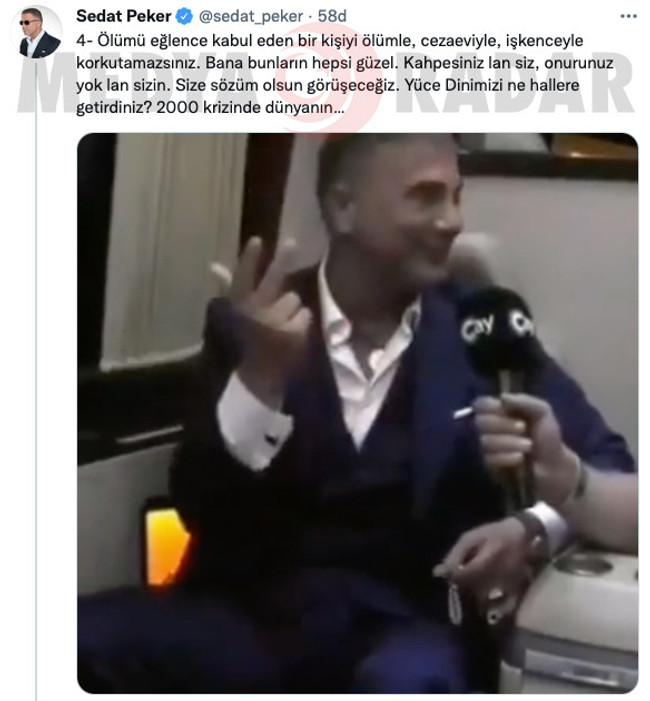 Sedat Peker’den müebbet hapis cezası tepkisi! “Ezik miyim lan ben?” - Resim : 4