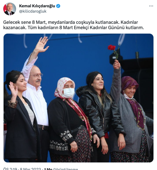 Kılıçdaroğlu’dan dikkat çeken 8 Mart mesajı! ‘Meydanlarda coşkuyla kutlanacak…’ - Resim : 1