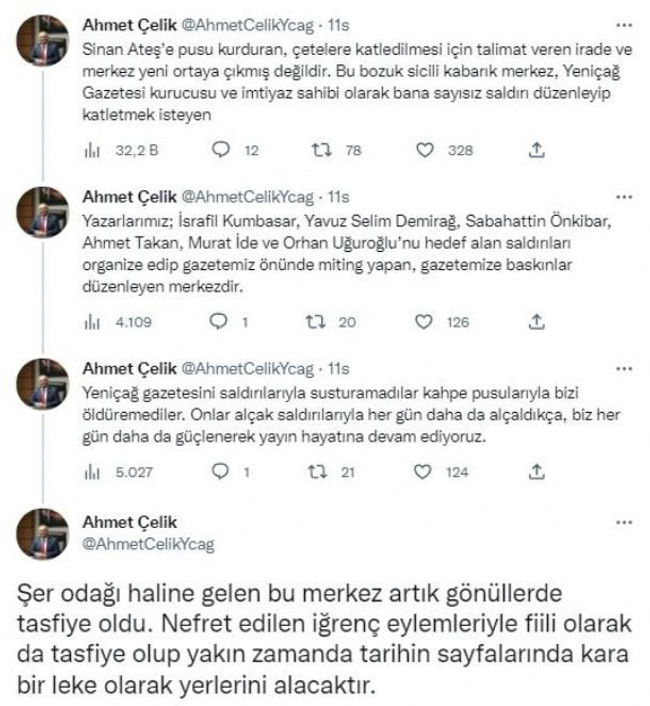 Yeniçağ'ın patronu Sinan Ateş'i öldürenlerin merkezini açıkladı! - Resim : 1
