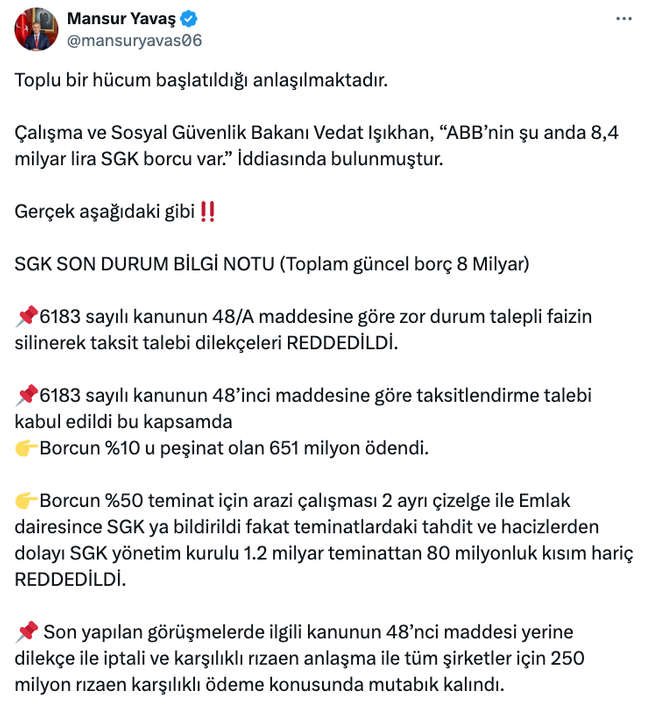 Bakan Işıkhan'a 'SGK borcu' tepkisi geldi! 'Toplu bir hücum başlatıldı…' - Resim : 2