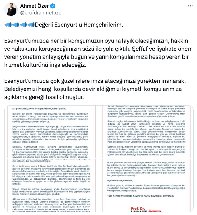 Eski ve yeni CHP’li başkanlar arasında borç tartışması! Esenyurt’u karıştıran sözler… - Resim : 2