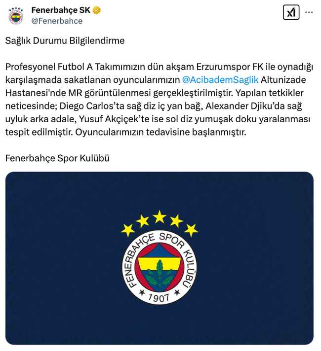 Fenerbahçe'ye 3 stoperinden kötü haber! - Resim : 1
