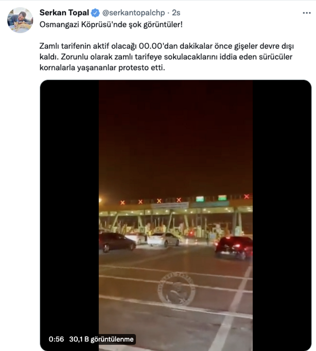 Osmangazi Köprüsü'nde sürücüleri isyan ettiren olay! Zamlı tarife için gişeler kapatıldı - Resim : 1