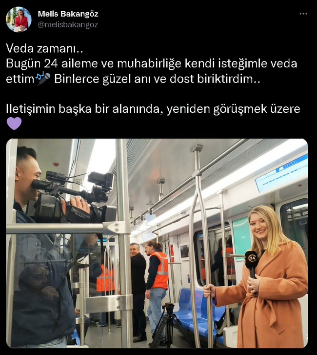 24 TV'de yaprak dökümü! Başarılı muhabir medya sektörüne veda etti - Resim : 2