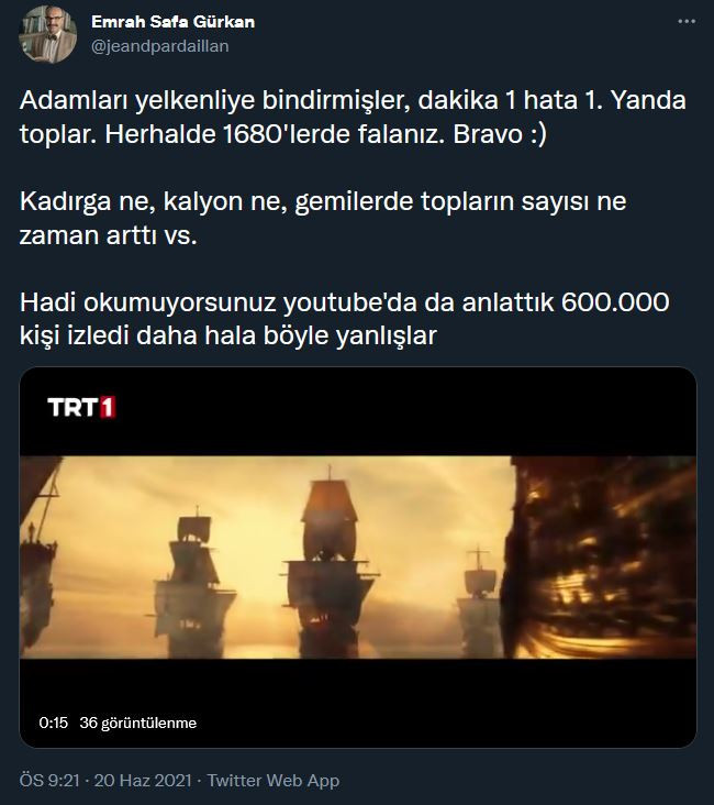 TRT’nin yeni dizisi Barbaros’tan ilk fragman geldi! Yapılan hatalar gündem oldu… - Resim : 1