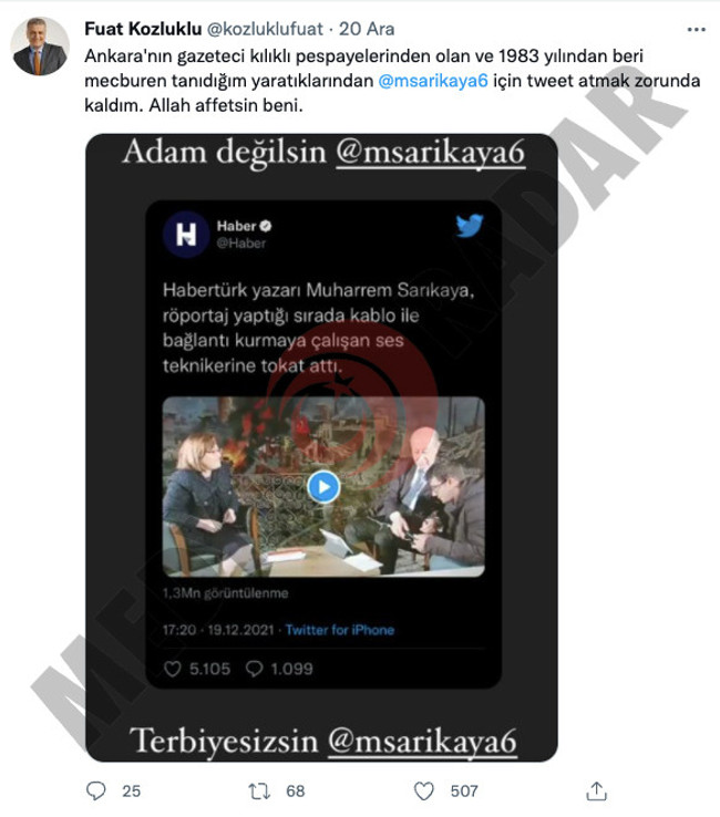 TRT Haber sunucusu Fuat Kozluklu, Muharrem Sarıkaya'yı topa tuttu! "Gazeteci kılıklı pespaye!" - Resim : 2