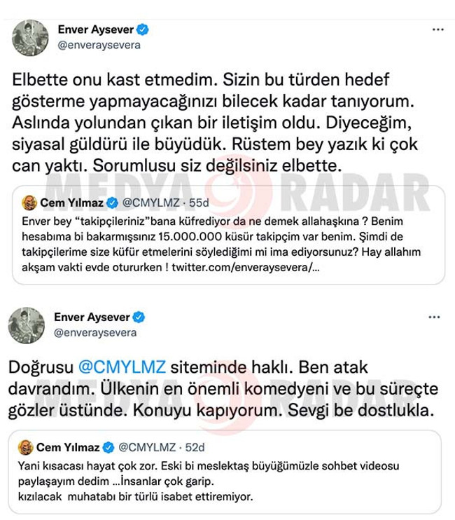 Enver Aysever ve Cem Yılmaz arasında 'Rüstem Batum' kavgası! "Liboş Rüstem abinle..." - Resim : 8
