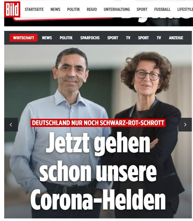 Almanya ayaklandı: Özlem Türeci ve Uğur Şahin ülkeden gidiyor - Resim : 1