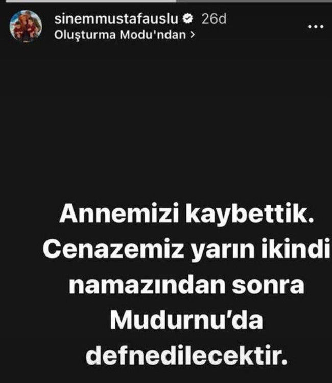 Oyuncu Sinem Öztürk'ün acı günü! Sosyal medyadan duyurdu... - Resim : 2